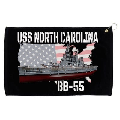 Ww2 American Battleship Uss North Carolina Bb55 Warships Grommeted Golf Towel