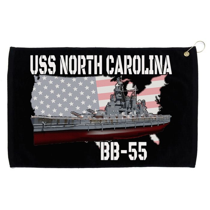 Ww2 American Battleship Uss North Carolina Bb55 Warships Grommeted Golf Towel