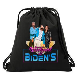 Weekend At Bidens Funny Anti Election 2024 Drawstring Bag