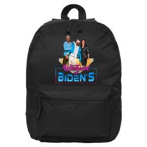 Weekend At Bidens Funny Anti Election 2024 16 in Basic Backpack