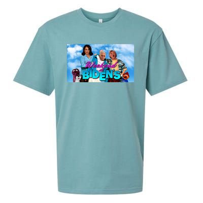 Weekend At BidenS Sueded Cloud Jersey T-Shirt