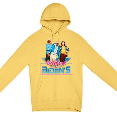 Weekend At BidenS Funny Meme Premium Pullover Hoodie