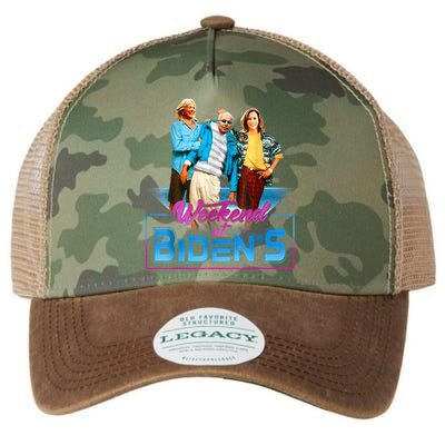 Weekend At BidenS Funny Meme Legacy Tie Dye Trucker Hat