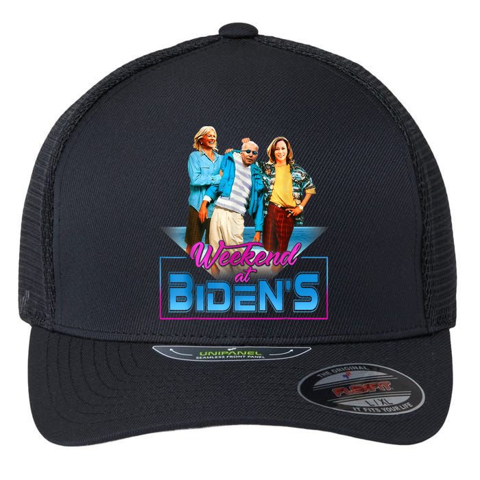 Weekend At BidenS Funny Meme Flexfit Unipanel Trucker Cap