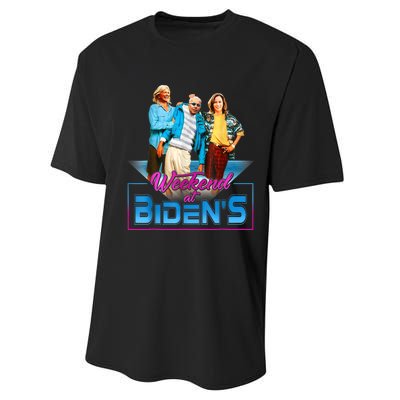 Weekend At BidenS Funny Meme Performance Sprint T-Shirt