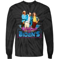 Weekend At BidenS Funny Meme Tie-Dye Long Sleeve Shirt