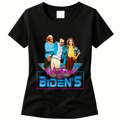 Weekend At BidenS Funny Meme Womens T-Shirt