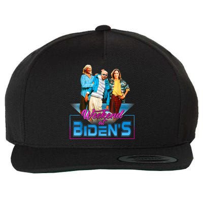 Weekend At BidenS Funny Meme Wool Snapback Cap