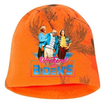 Weekend At BidenS Funny Meme Kati - Camo Knit Beanie