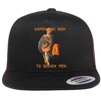 Women Are Born To Serve Donald Trump Flat Bill Trucker Hat