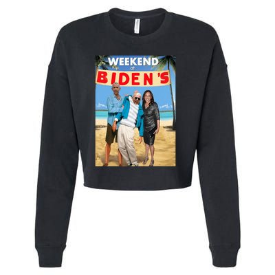 Weekend At Bidens Weekend At Bidens Cropped Pullover Crew