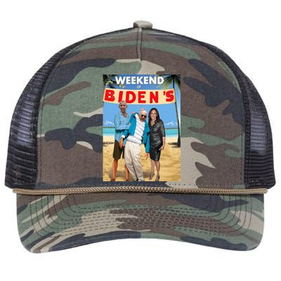 Weekend At Bidens Weekend At Bidens Retro Rope Trucker Hat Cap