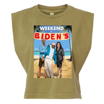 Weekend At Bidens Weekend At Bidens Garment-Dyed Women's Muscle Tee