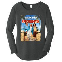 Weekend At Bidens Funny Women's Perfect Tri Tunic Long Sleeve Shirt