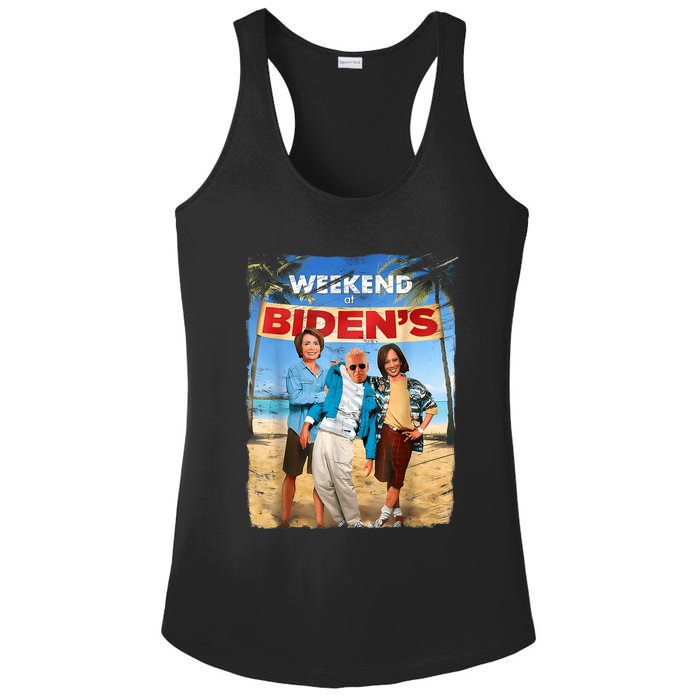 Weekend At Bidens Funny Ladies PosiCharge Competitor Racerback Tank