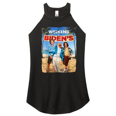 Weekend At Bidens Funny Women's Perfect Tri Rocker Tank