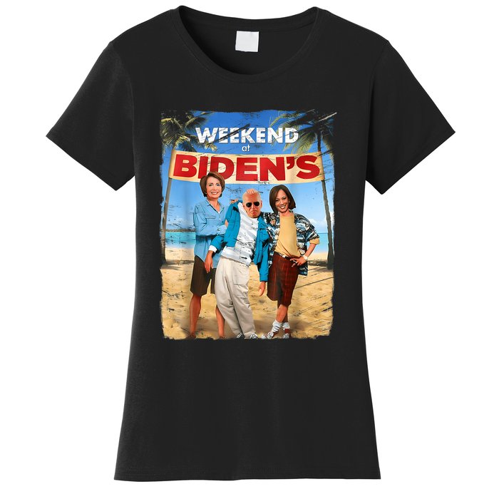 Weekend At Bidens Funny Women's T-Shirt