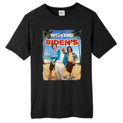 Weekend At Bidens Funny Joe Biden President Democrat Tall Fusion ChromaSoft Performance T-Shirt