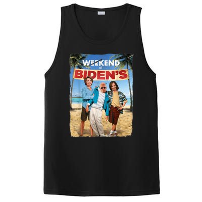 Weekend At Bidens Funny Joe Biden President Democrat PosiCharge Competitor Tank