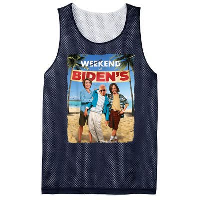 Weekend At Bidens Funny Joe Biden President Democrat Mesh Reversible Basketball Jersey Tank