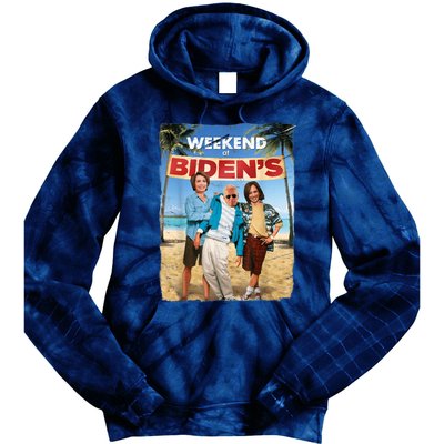 Weekend At Bidens Funny Joe Biden President Democrat Tie Dye Hoodie