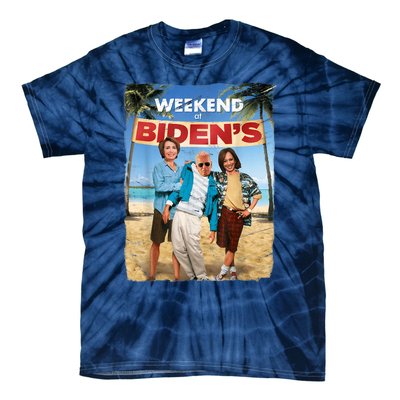 Weekend At Bidens Funny Joe Biden President Democrat Tie-Dye T-Shirt