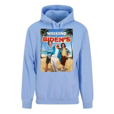 Weekend At Bidens Funny Joe Biden President Democrat Unisex Surf Hoodie