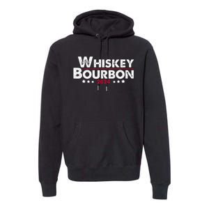 Whiskey And Bourbon 24 Whiskey Lovers Drinker Election 2024 Premium Hoodie