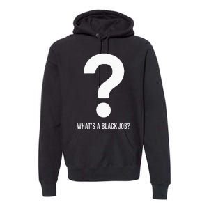 WhatS A Black Job Black Politics Black Professionals Premium Hoodie