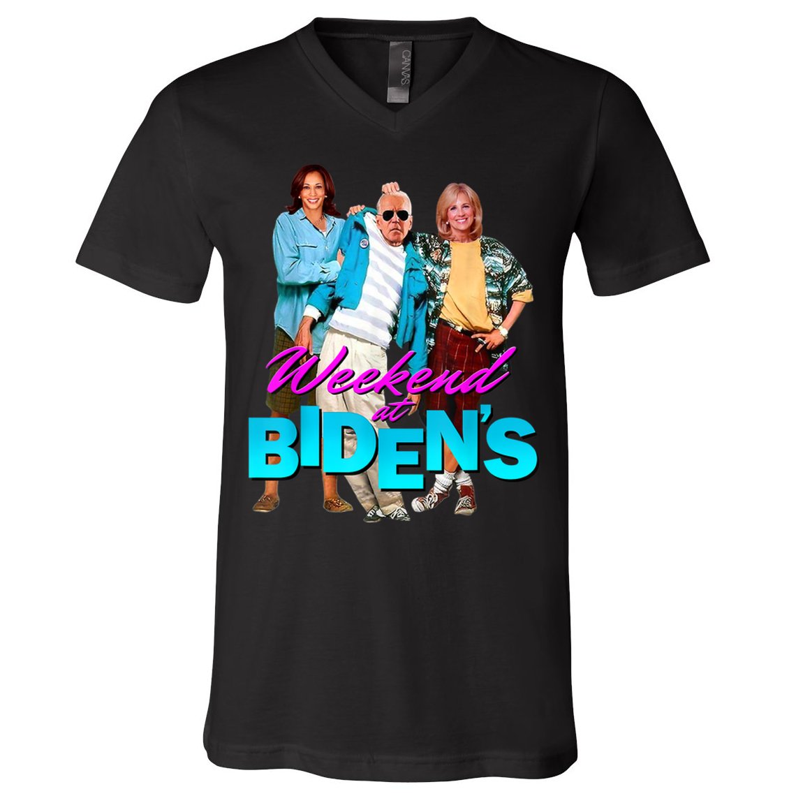 Weekend At Biden's V-Neck T-Shirt