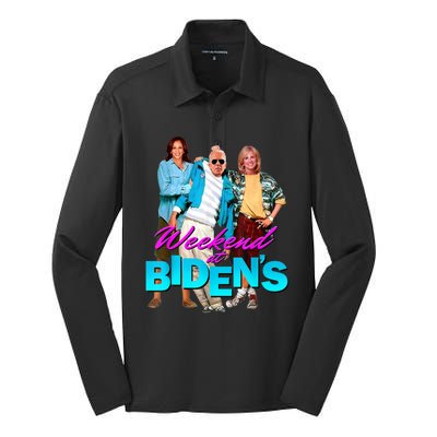 Weekend At Biden's Silk Touch Performance Long Sleeve Polo