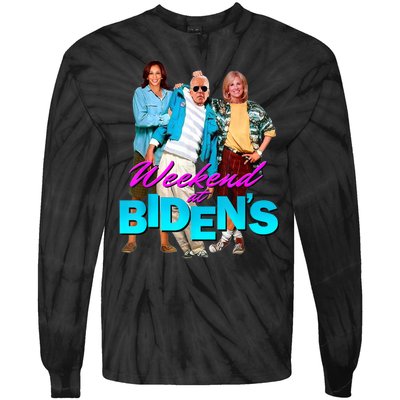 Weekend At Biden's Tie-Dye Long Sleeve Shirt