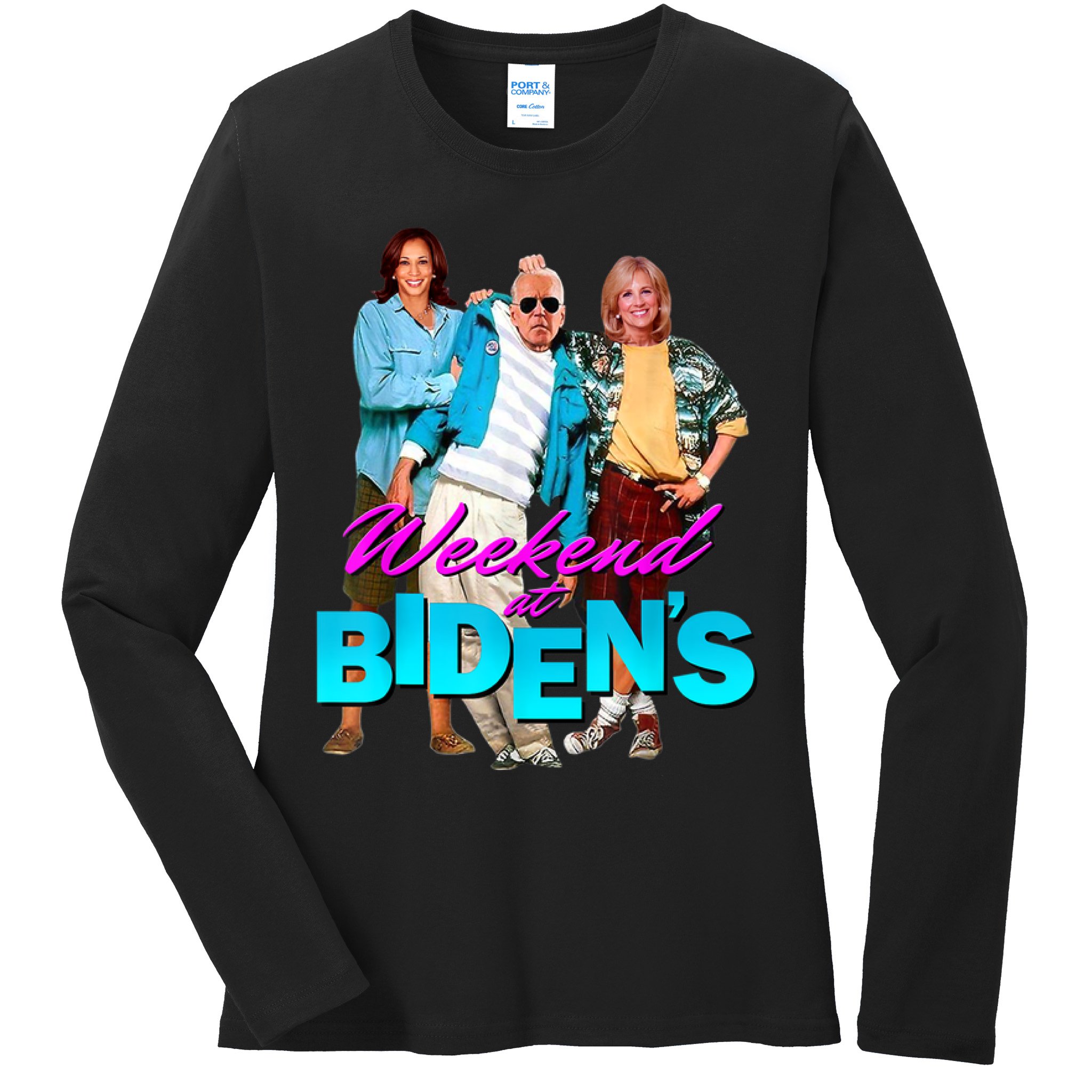 Weekend At Biden's Ladies Long Sleeve Shirt