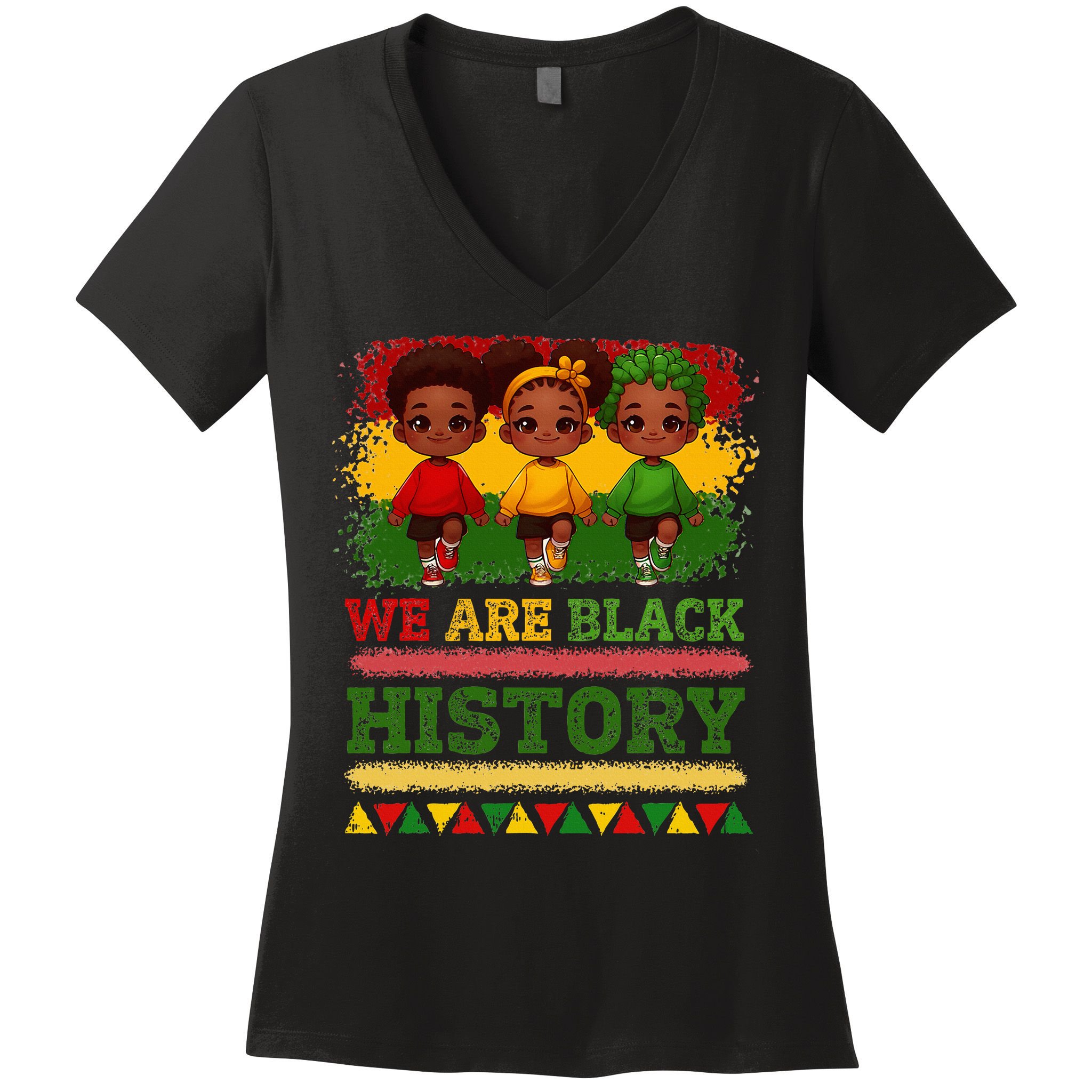 We Are Black History For Black History Month Women's V-Neck T-Shirt