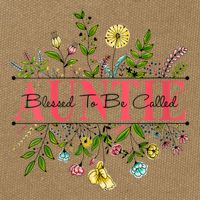 Wildflower Auntie Blessed To Be Called Auntie Cotton Canvas Backpack