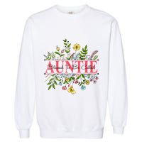 Wildflower Auntie Blessed To Be Called Auntie Garment-Dyed Sweatshirt