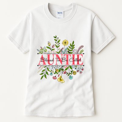 Wildflower Auntie Blessed To Be Called Auntie Tall T-Shirt