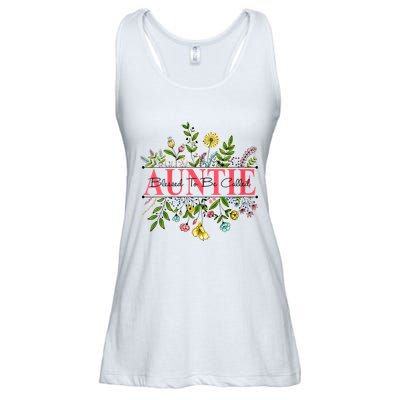 Wildflower Auntie Blessed To Be Called Auntie Ladies Essential Flowy Tank