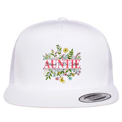 Wildflower Auntie Blessed To Be Called Auntie Flatbill Hat