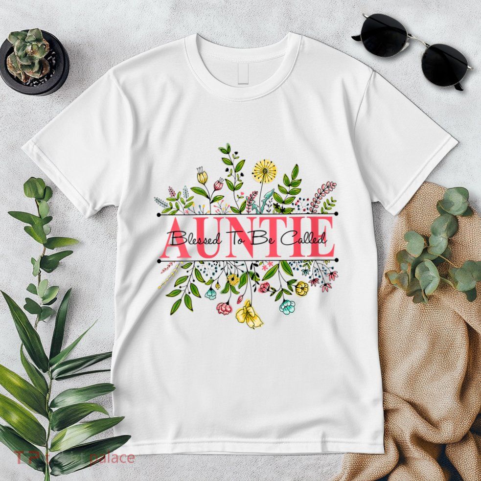 Wildflower Auntie Blessed To Be Called Auntie Premium T-Shirt