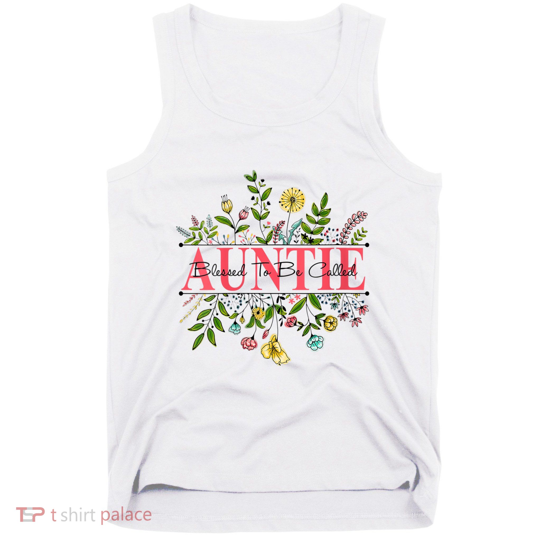 Wildflower Auntie Blessed To Be Called Auntie Tank Top