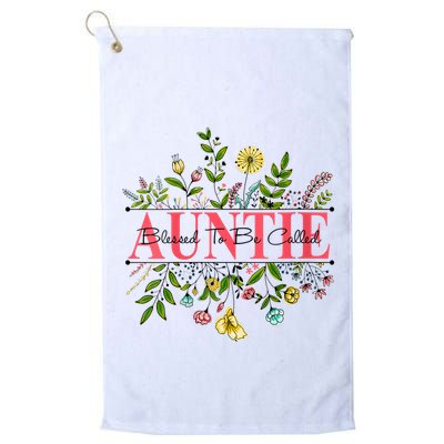 Wildflower Auntie Blessed To Be Called Auntie Golf Towel
