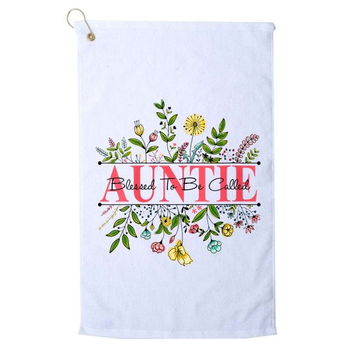 Wildflower Auntie Blessed To Be Called Auntie Golf Towel