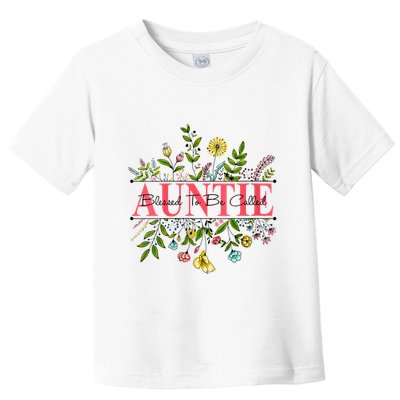 Wildflower Auntie Blessed To Be Called Auntie Toddler T-Shirt