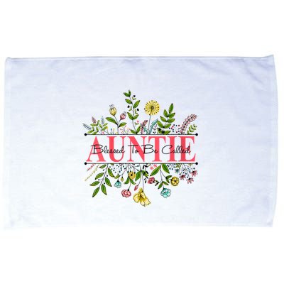 Wildflower Auntie Blessed To Be Called Auntie Microfiber Hand Towel
