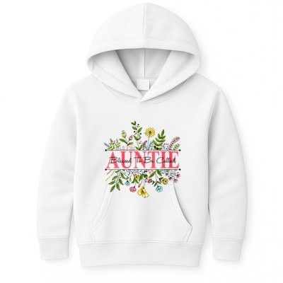Wildflower Auntie Blessed To Be Called Auntie Kids Hoodie
