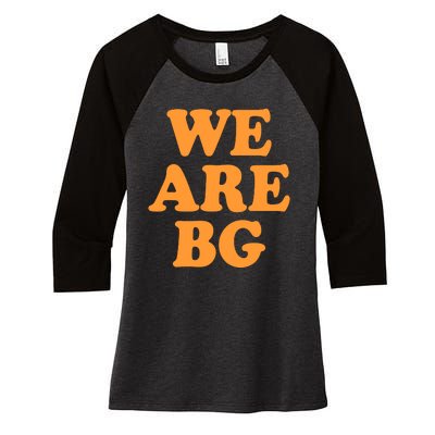 We Are BG Free Brittney Basketball Support Women's Tri-Blend 3/4-Sleeve Raglan Shirt