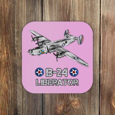 WW2 Aviation B24 Liberator American Heavy Bomber Gift Coaster