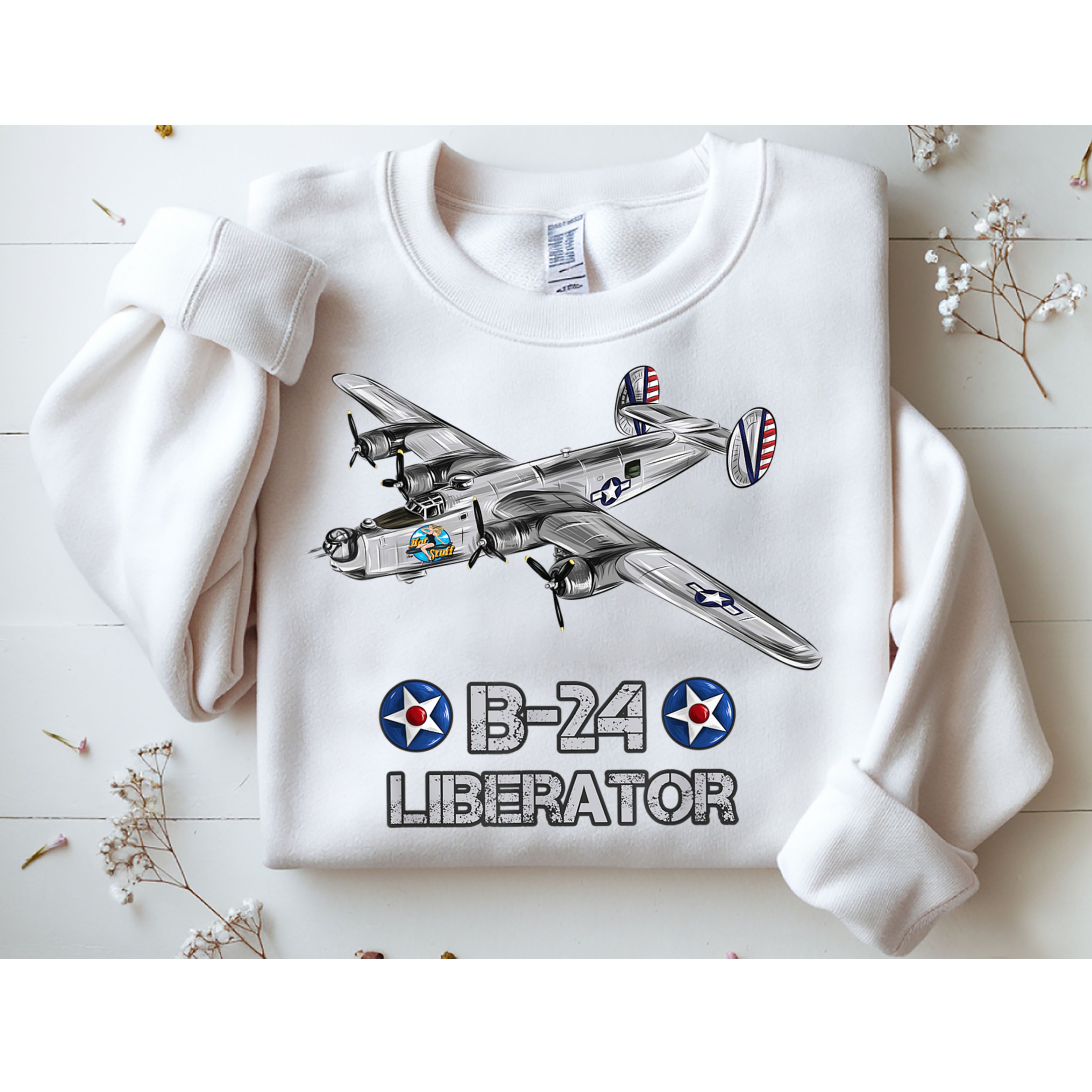WW2 Aviation B24 Liberator American Heavy Bomber Gift Sweatshirt