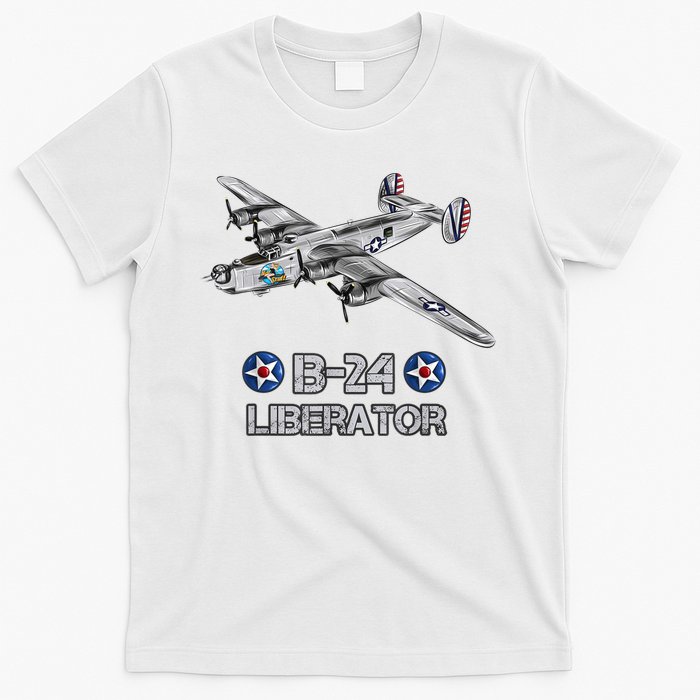 WW2 Aviation B24 Liberator American Heavy Bomber Gift T-Shirt